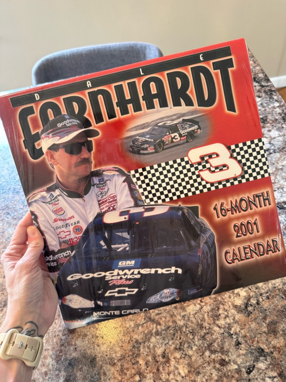 Dale Earnhardt #3 Goodwrench 2001 Racing Calendar - Red Black